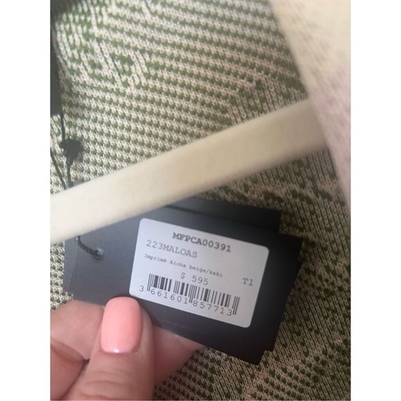 Maje Maloas Imprime Macrame Aloha Beige Belted Cardigan Jacket NEW - Picture 9 of 11